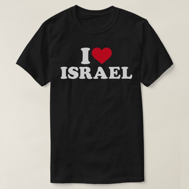 T-shirt J'aime Israël (Design devant)