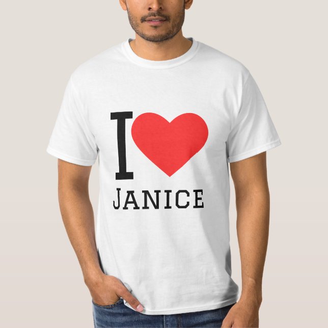 T-shirt J'aime janice (Devant)