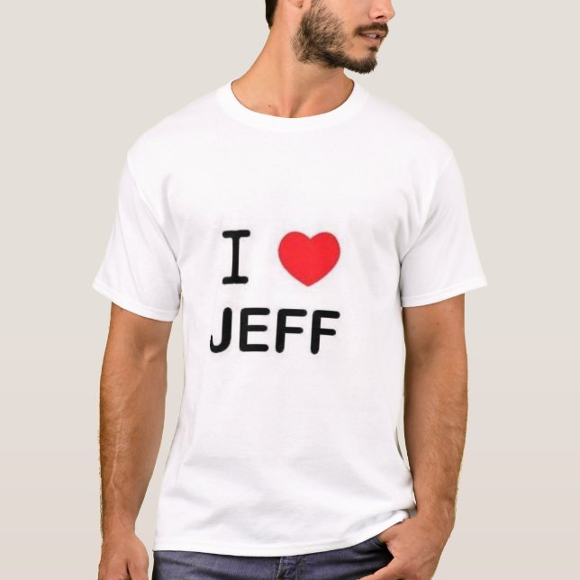 T-shirt J'aime jeff (Devant)