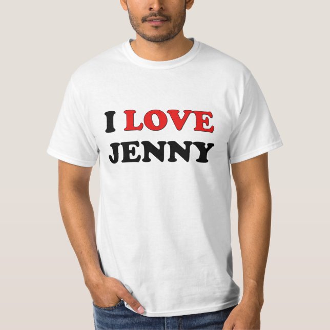 T-shirt J'aime Jenny (Devant)