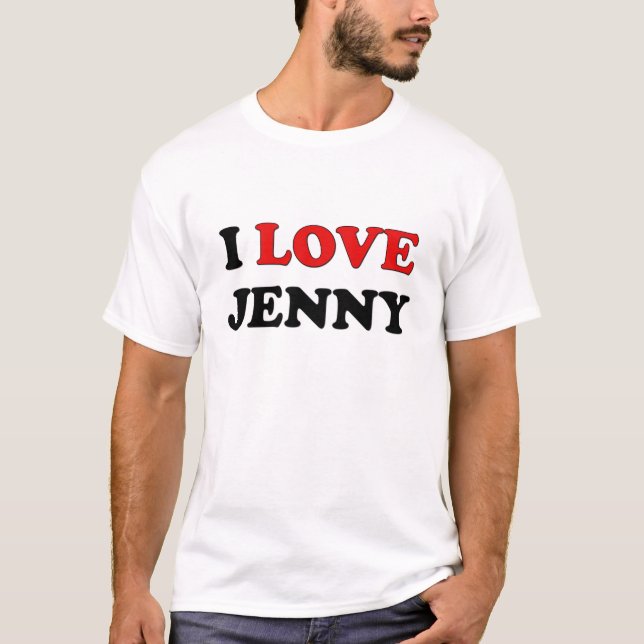 T-shirt J'aime Jenny (Devant)