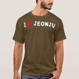 T-shirt J'aime Jeonju Les amoureux de Corée du Sud
