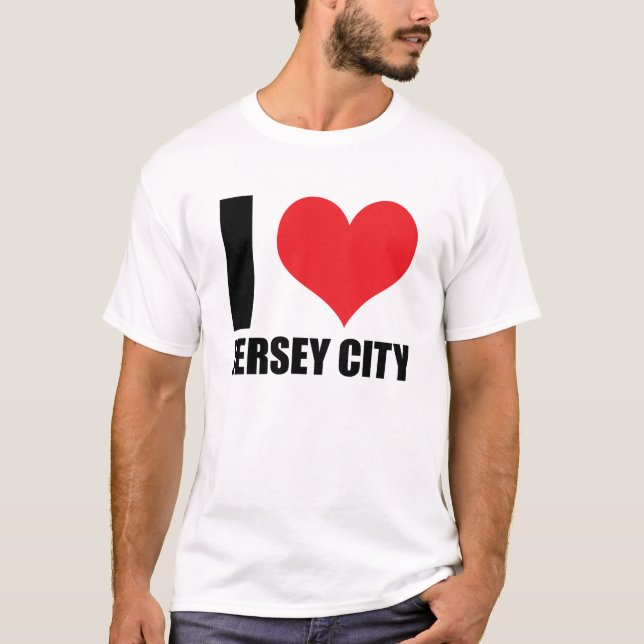 T-shirt J'aime Jersey City (Devant)