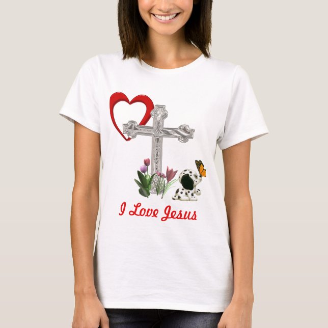 T-shirt J'aime Jésus (Devant)