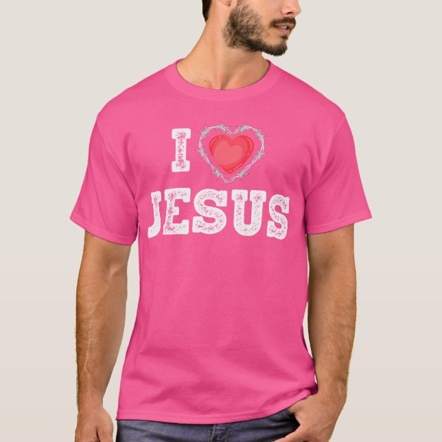 T-shirt J'aime Jésus (Devant)