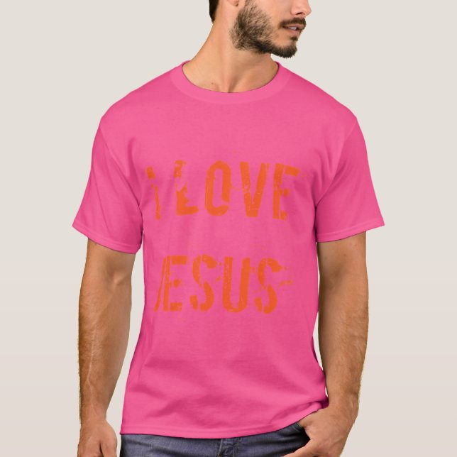 T-shirt J'aime Jésus (Devant)