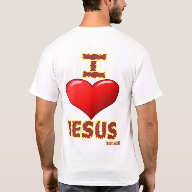 T-shirt J'aime Jésus (Dos)