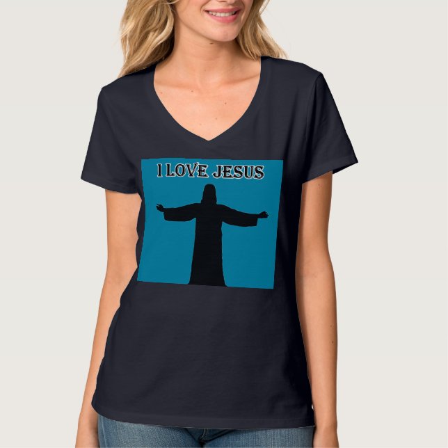 T-Shirt   j'aime jésus (Devant)