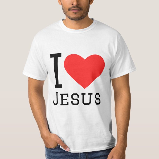T-shirt J'aime jésus (Devant)