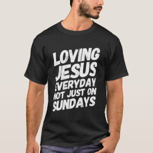 T-shirt J'Aime Jésus Avec Un Message Religieux Positif