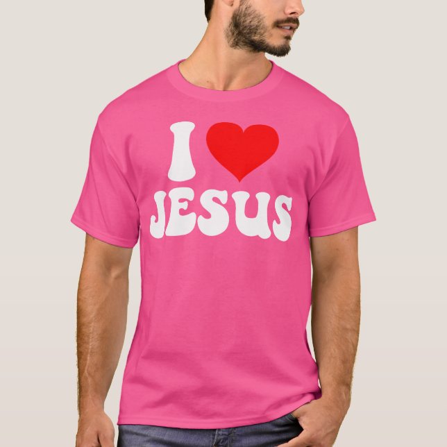 T-shirt J'aime Jésus Bible Christ (Devant)