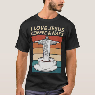 T-shirt J'Aime Jésus Café Et Sieste