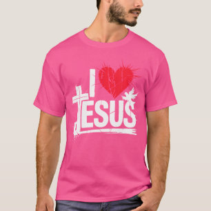 T-shirt J'aime Jésus chrétien