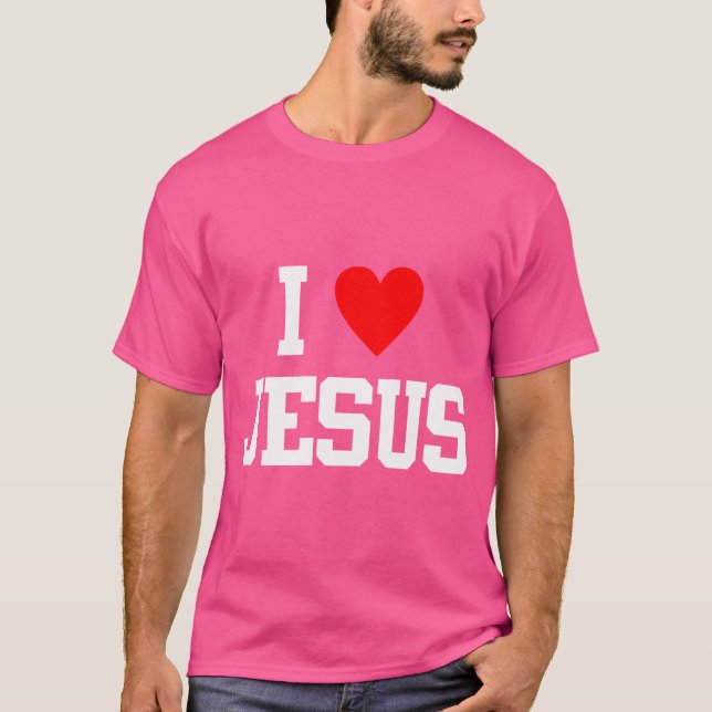 T-shirt J'aime Jésus chrétien s Et s (Devant)
