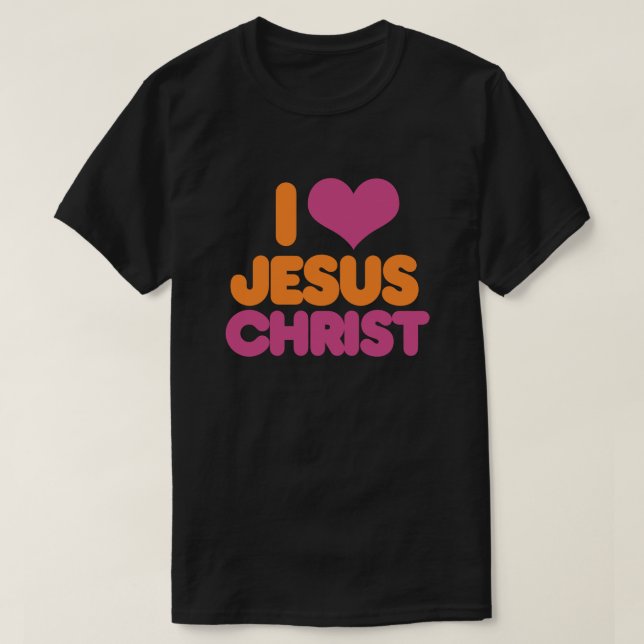 T-shirt J'aime Jésus-Christ (Design devant)