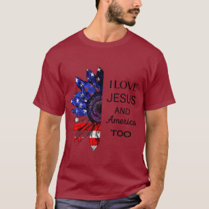 T-shirt J'aime Jésus et l'Amérique aussi