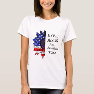 T-shirt J'aime Jésus et l'Amérique aussi