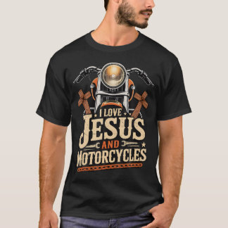T-shirt J'aime Jésus et les motos