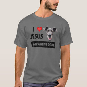T-shirt J'Aime Jésus Et Mon Grand Chien Danse Maman Et Pap