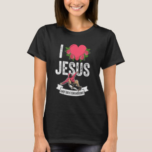 T-shirt J'Aime Jésus Et Skateboard Patinage