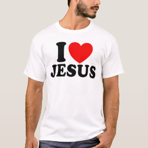 T-shirt J'aime Jésus Foi chrétienne Eglise Bible Jésus