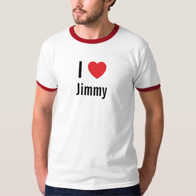 T-shirt J'aime Jimmy (Devant)