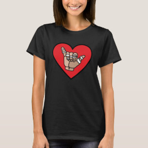 T-shirt J'aime Jiu Jitsu BJJ Brésilien Jiu Jitsu Heart Val