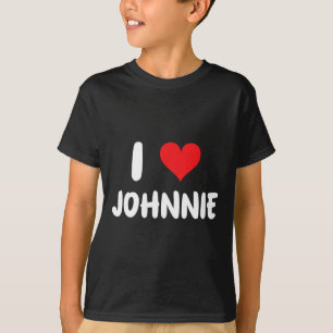 T-shirt J'aime Johnnie - Cœur
