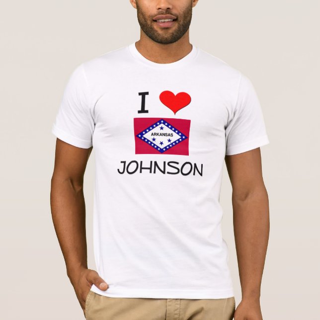 T-shirt J'aime JOHNSON Arkansas (Devant)