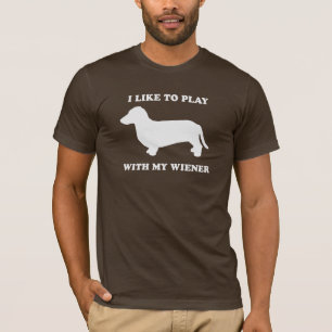 T-shirt J'aime jouer avec ma saucisse