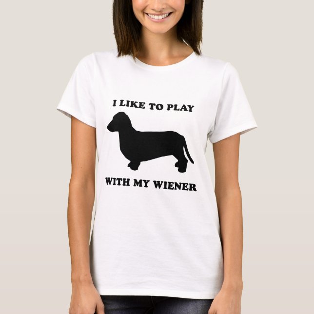 T-shirt J'aime jouer avec mon évier (Devant)