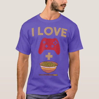 T-shirt J'Aime Jouer Et Ramen