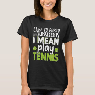 T-shirt J'Aime Jouer Tennis Fun Sports Player Expert Coa