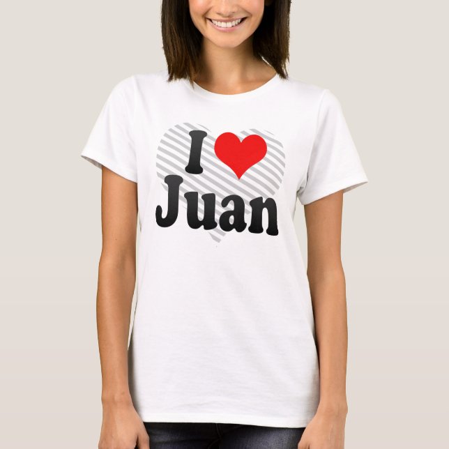 T-shirt J'aime Juan (Devant)