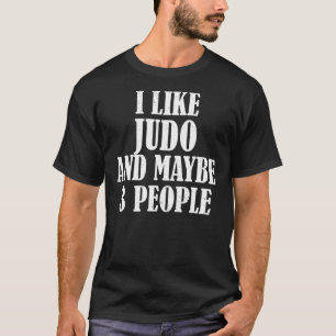 T-shirt J'Aime Judo Et Peut-Être 3 Personnes