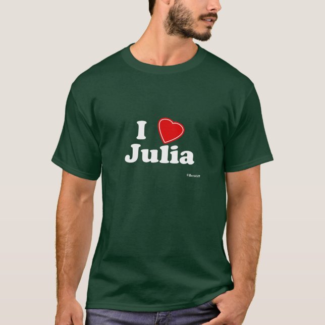 T-shirt J'aime Julia (Devant)