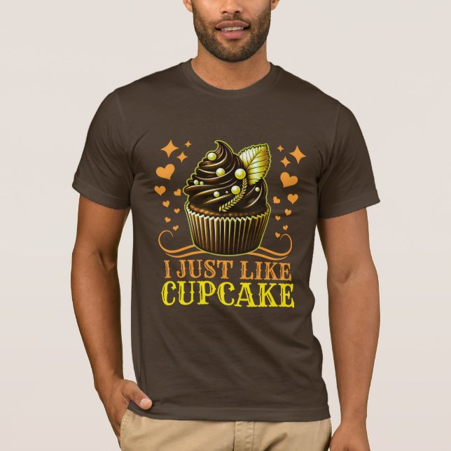 T-shirt j'aime juste cupcake (Devant)