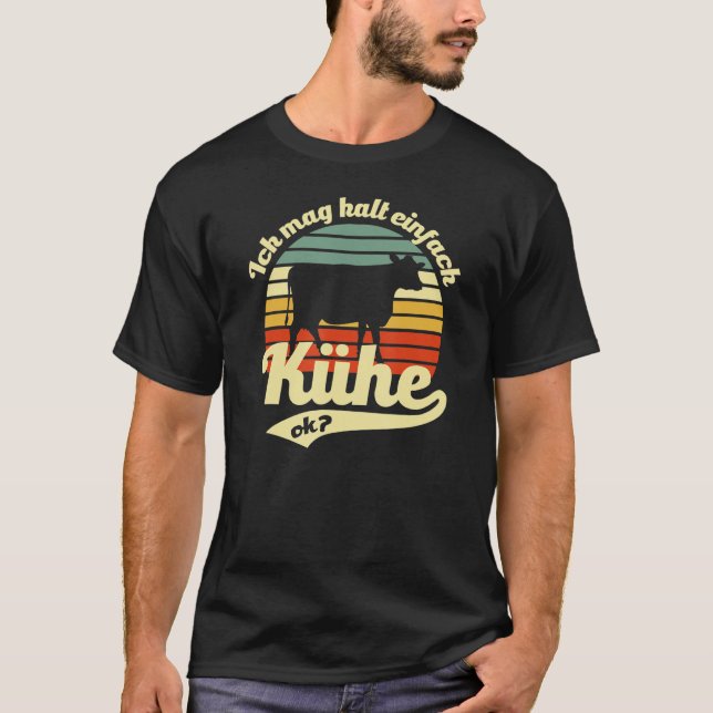 T-shirt J'Aime Juste Garder Des Vaches (Devant)