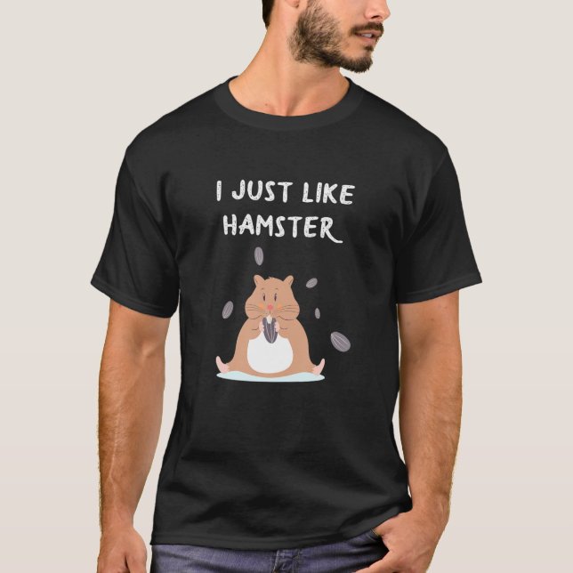 T-shirt J'AIME JUSTE Hamster (Devant)