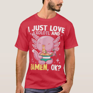 T-shirt J'Aime Juste Ramen Et Axolotl 440