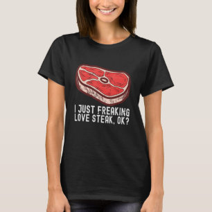 T-shirt J'Aime Juste Steak Raw Steak Viande Alimentation B