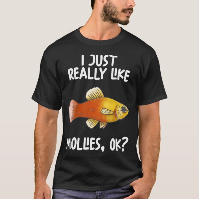 T-shirt J'aime Juste Vraiment Les Mollies Ok? (Devant)