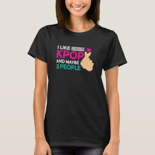 T-shirt J'Aime K Pop Et Peut-Être 3 Personnes Kpop