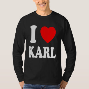 T-shirt J'aime Karl Cute Matching Couple Conjoint