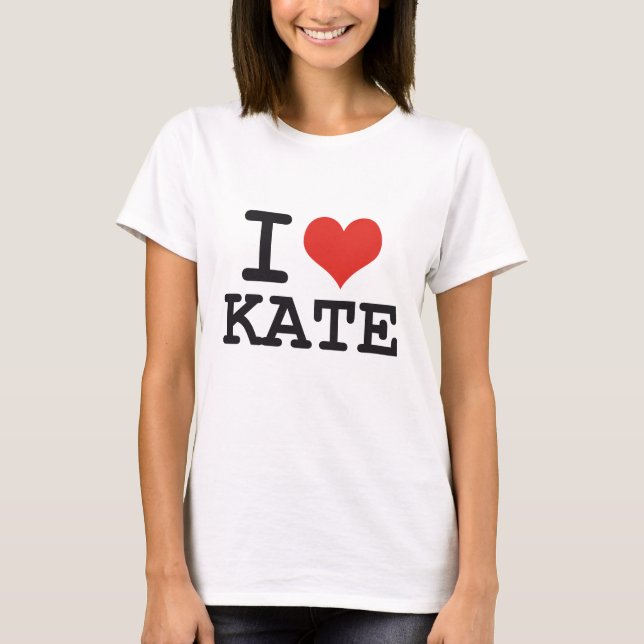 T-SHIRT J'AIME KATE (Devant)