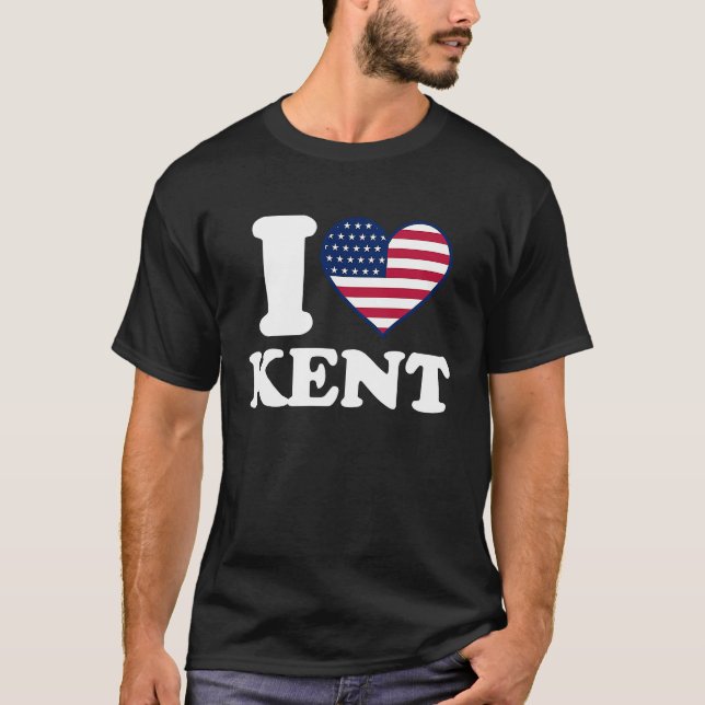 T-shirt J'aime Kent I heart Kent (Devant)