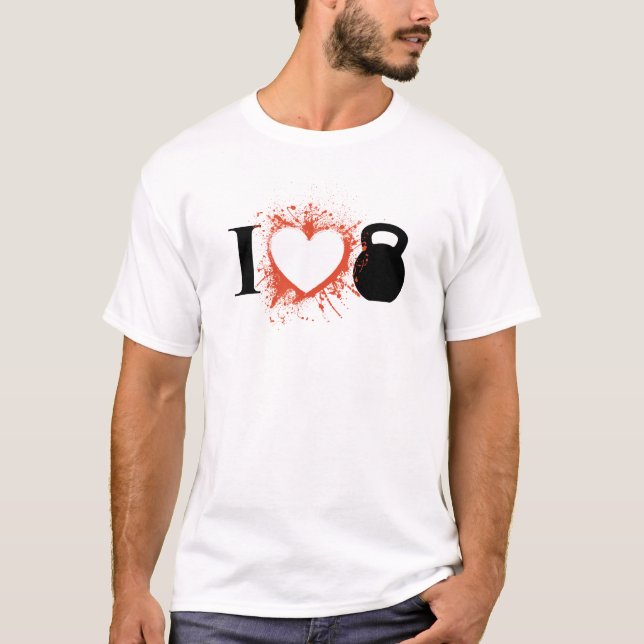 T-shirt J'aime Kettlebells (Devant)