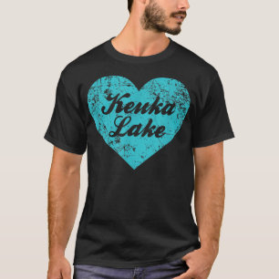 T-shirt J'aime Keuka Lake, New York Camping Cadeau