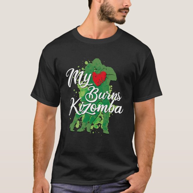 T-shirt J'aime Kizomba Amérique Latine Bachata leçons de d (Devant)