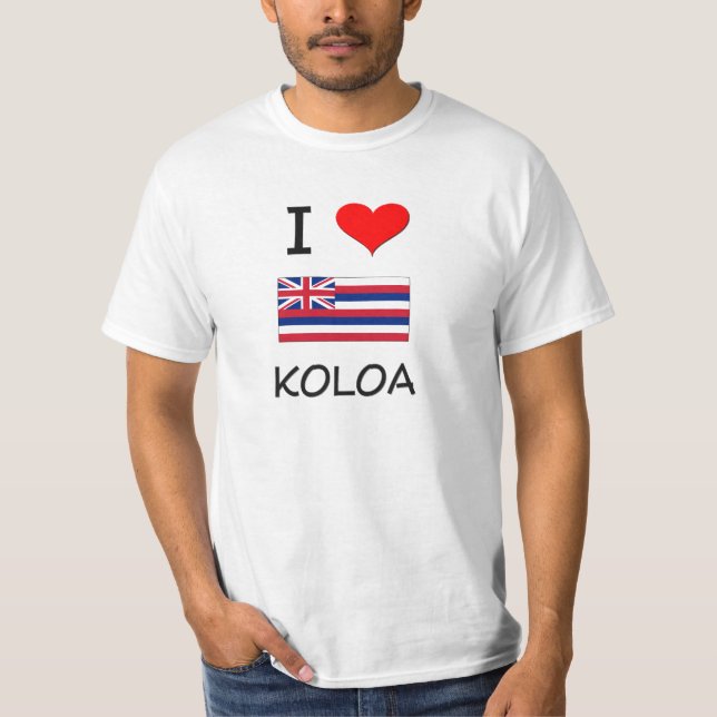 T-shirt J'aime KOLOA Hawaï (Devant)